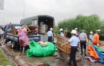 Đã giải tỏa lều bạt và vật cản tại KCN Lai Vu