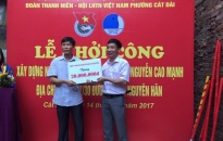 Quận đoàn - Hội LHTN quận Lê Chân: Khởi công xây dựng nhà nhân ái 