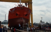 Công ty đóng tàu Phà Rừng: Hạ thủy tàu chở dầu/hóa chất 6.500 tấn xuất khẩu sang Hàn Quốc