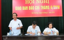 Hội nghị giao ban báo chí tỉnh Hải Dương tháng 4
