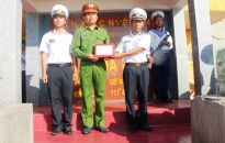 CATP Hải Phòng thăm, tặng quà quân dân huyện đảo Trường Sa, Nhà giàn DK1