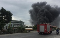 Cháy nhà xưởng tại huyện An Dương