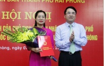 Đồng chí Lưu Thị Thanh Hà giữ chức Phó Giám đốc Đài PT&TH Hải Phòng