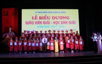 Quận Lê Chân: Biểu dương giáo viên giỏi – học sinh giỏi năm học 2017-2018