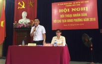 Chủ tịch UBND phường Máy Chai đối thoại với nhân dân