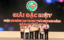 Cuộc thi sáng tạo thanh thiếu niên nhi đồng Hải Phòng năm 2018: Nhóm học sinh Trường THCS Chu Văn An giành giải đặc biệt