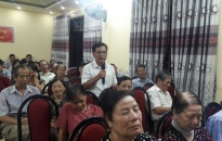 Lãnh đạo UBND quận Lê Chân lắng nghe ý kiến nhân dân