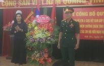 Công bố quyết định thành lập Chi hội cơ sở quân tình nguyện và chuyên gia quân sự Việt Nam giúp cách mạng Lào quận Hải An