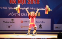 Khai mạc môn Cử tạ Đại hội Thể thao toàn quốc lần thứ 8 năm 2018: Phá hai kỷ lục, Ngô Thị Quyên giành huy chương vàng