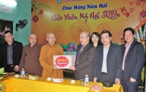 Chúc Tết  Giáo hội Phật giáo Việt Nam thành phố và Giáo phận Hải Phòng.