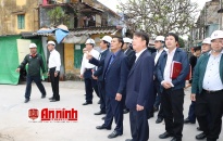 Chủ tịch UBND thành phố kiểm tra tiến độ xây dựng, GPMB các chung cư trên địa bàn quận Ngô Quyền