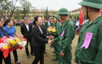Huyện Kiến Thụy tổ chức lễ giao nhận quân năm 2019