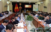 Đồng chí Lê Văn Thành- Bí thư Thành ủy, Chủ tịch HĐND TP làm việc với huyện Tiên Lãng