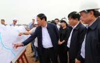 Bí thư Thành ủy Lê Văn Thành kiểm tra một số dự án trên địa bàn huyện Tiên Lãng, Vĩnh Bảo