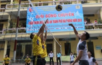 Đội bóng chuyền Công an quận Lê Chân giành ngôi vô địch