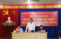 Thường trực Quận ủy Lê Chân đối thoại với đại biểu nhân dân  phường Nghĩa Xá