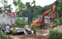 Huyện An Dương: Tổ chức tháo dỡ công trình, vật kiến trúc trên diện tích đất của 6 hộ chưa bàn giao mặt bằng 