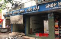 Cháy lớn tại cửa hàng điện tử, điện lạnh số 75D Lương Khánh Thiện: Không có thiệt hại về người