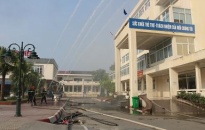  Thực tập phương án chữa cháy, cứu nạn cứu hộ tại BV Trẻ em Hải Phòng