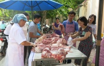 Mở 98 quầy kinh doanh thịt lợn an toàn