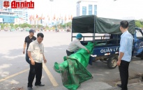 Quận Ngô Quyền: Lập lại trật tự đường hè nút giao thông ngã 6 - Lê Hồng Phong