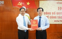 Bổ nhiệm Giám đốc Sở Nội vụ Quảng Ninh