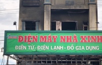 Cháy cửa hàng kinh doanh đồ điện tại xã Toàn Thắng (Tiên Lãng)  