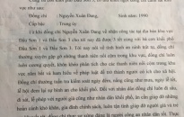 Nhân dân phường Văn Đẩu gửi thư khen CSKV Nguyễn Xuân Đang