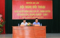 Lãnh đạo cấp ủy, chính quyền huyện An Lão đối thoại với nhân dân