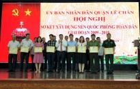Quận Lê Chân:  Khen thưởng 30 tập thể, cá nhân có thành tích xuất sắc trong xây dựng  nền quốc phòng toàn dân (giai đoạn 2009 – 2019)