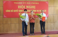 Đồng chí Trần Quang Minh giữ chức Phó Bí thư Quận ủy Kiến An