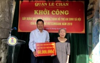 Quận Lê Chân:   Khởi công xây dựng nhà ở cho 2 gia đình hộ nghèo