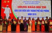 8 thí sinh tham gia Chung khảo Hội thi báo cáo viên giỏi thành phố