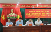 Đại biểu HĐND TP tiếp xúc cử tri tại quận Dương Kinh