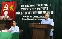 Chủ tịch UBND TP Nguyễn Văn Tùng tiếp xúc cử tri phường Tràng Minh