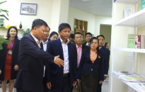 Quận ủy Lê Chân làm việc với lớp bồi dưỡng công tác tuyên huấn Đảng Nhân dân Cách mạng Lào