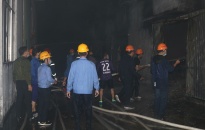 5h10’ ngày 19-12, vụ cháy tại xưởng đế giày ở Nhà máy Liên Dinh được dập tắt hoàn toàn