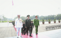 Đoàn đại biểu Đảng ủy Công an Trung ương, Bộ Công an vào Lăng viếng Chủ tịch Hồ Chí Minh
