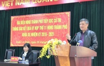 Phó Chủ tịch Thường trực UBND thành phố Nguyễn Xuân Bình tiếp xúc cử tri phường Kênh Dương, quận Lê Chân