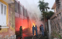 Huyện An Lão diễn tập phương án chữa cháy khu dân cư