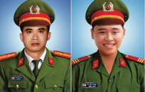 Thăng cấp bậc hàm cho 2 chiến sĩ Công an hy sinh tại Đà Nẵng