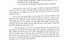 Ban Tuyên giáo Thành ủy: Chỉ đạo tăng cường công tác tuyên truyền các biện pháp cấp bách phòng, chống dịch bệnh Covid-19