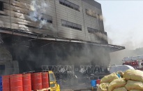Hàn Quốc: Số người thiệt mạng trong vụ hỏa hoạn tại công trường xây dựng tăng mạnh