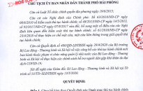 UBND thành phố Hải Phòng:  Công bố 5 thủ tục hành chính về hỗ trợ người dân  gặp khó khăn do dịch COVID-19