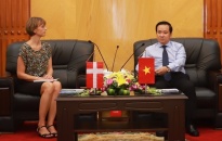 Phó Chủ tịch UBND thành phố Nguyễn Văn Thành tiếp, làm việc với Đoàn Đại sứ quán Đan Mạch