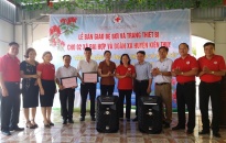 Hội Chữ thập đỏ thành phố:  Bàn giao bể bơi và trang thiết bị cho xã Đại Hợp và Đoàn Xá,  huyện Kiến Thụy