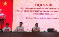 Đồng chí Bùi Đức Quang - Phó Chủ tịch HĐND TP tiếp xúc cử tri quận Lê Chân