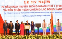 Kỷ niệm 70 năm Ngày truyền thống: Ngành Thú y Việt Nam đón Huân Chương Lao động Hạng Nhất