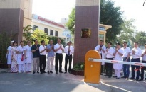 BV Trẻ em Hải Phòng gắn biển công trình chào mừng Đại hội Đảng bộ quận Kiến An lần thứ VI nhiệm kỳ 2020-2025