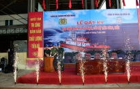 Công an thành phố & Cty TNHH MTV Đóng tàu Hồng Hà: Đặt ky tàu chữa cháy & cứu nạn, cứu hộ trên sông, biển